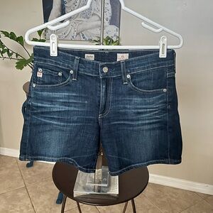 AG Jeans Hailey Ex Boyfriend Roll Up Denim Shorts - 26